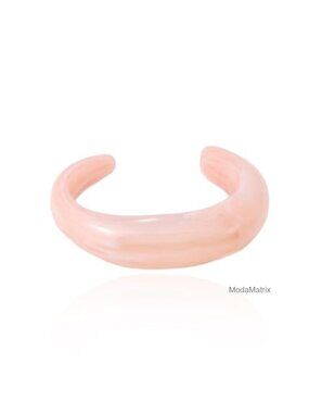 Chunky Acrylic Bangle Bracelet for Women, Open Adjustable Vintage Statement
